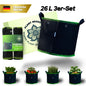 Pflanzsack 26 L (3er-Set) – Großer Grow Bag Stofftopf – Atmungsaktiv & langlebig – Für Tomaten, Kartoffeln & große Pflanzen