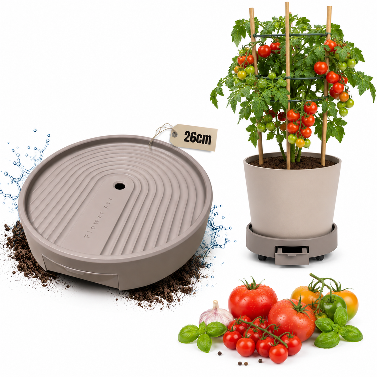 Rollbare Untersetzer Ø 26 cm