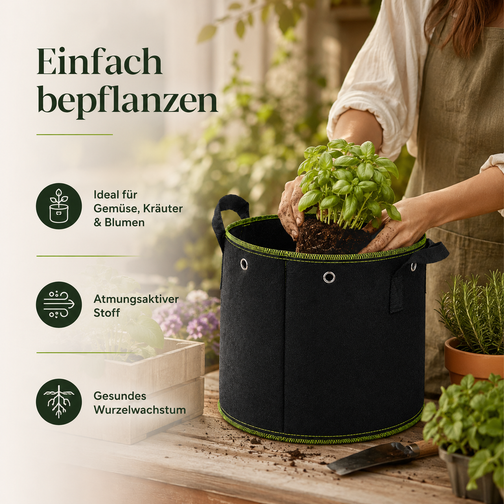 Stofftöpfe 11-26 Liter