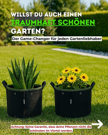 Vlies Grow Bag Pflanzsack – 11 L · 19 L · 26 L | wählbar als Set: 3 / 5 / 10 / 20 Stück