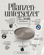 Pflanzenuntersetzer mit Wasserbehälter & Rollen – Ø 32,5 cm