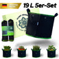 Pflanzsack 19 L (5er-Set) – Atmungsaktiver Grow Bag Stofftopf – Wiederverwendbar & robust – Für Gemüse, Blumen & mittelgroße Pflanzen