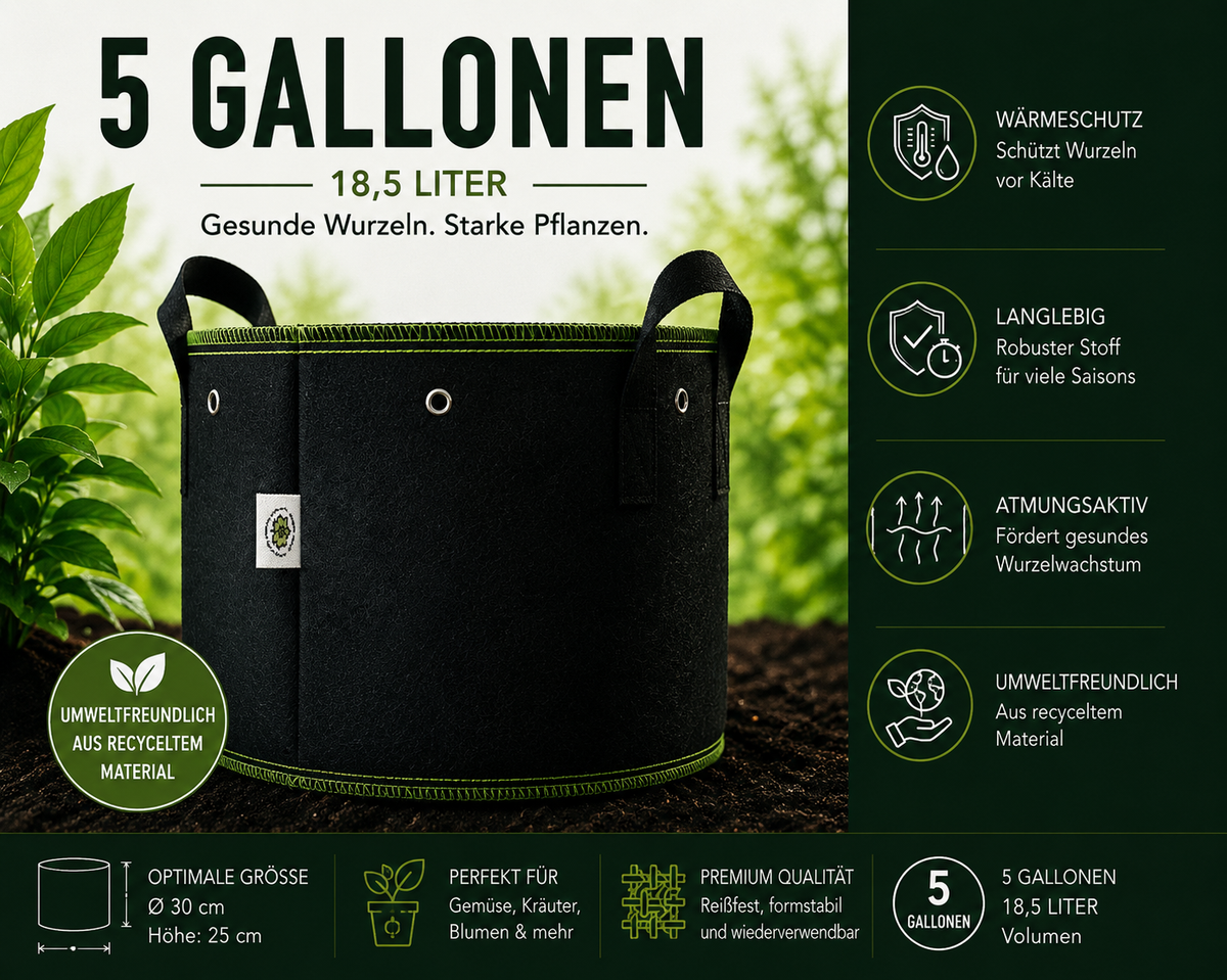 Stofftöpfe 11-26 Liter